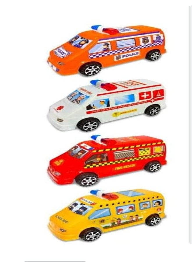 SMART PICKS School Bus Van Toy Car with Friction Power,Smooth Function Good Speed Toy for Kids,Multicolor - Image 1